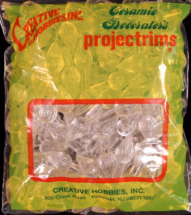 Creative Hobbies Ceramic Christmas Tree Replacement Lights - Medium Twist Light Ornaments |144 Piece Pack (Clear) - Image 1